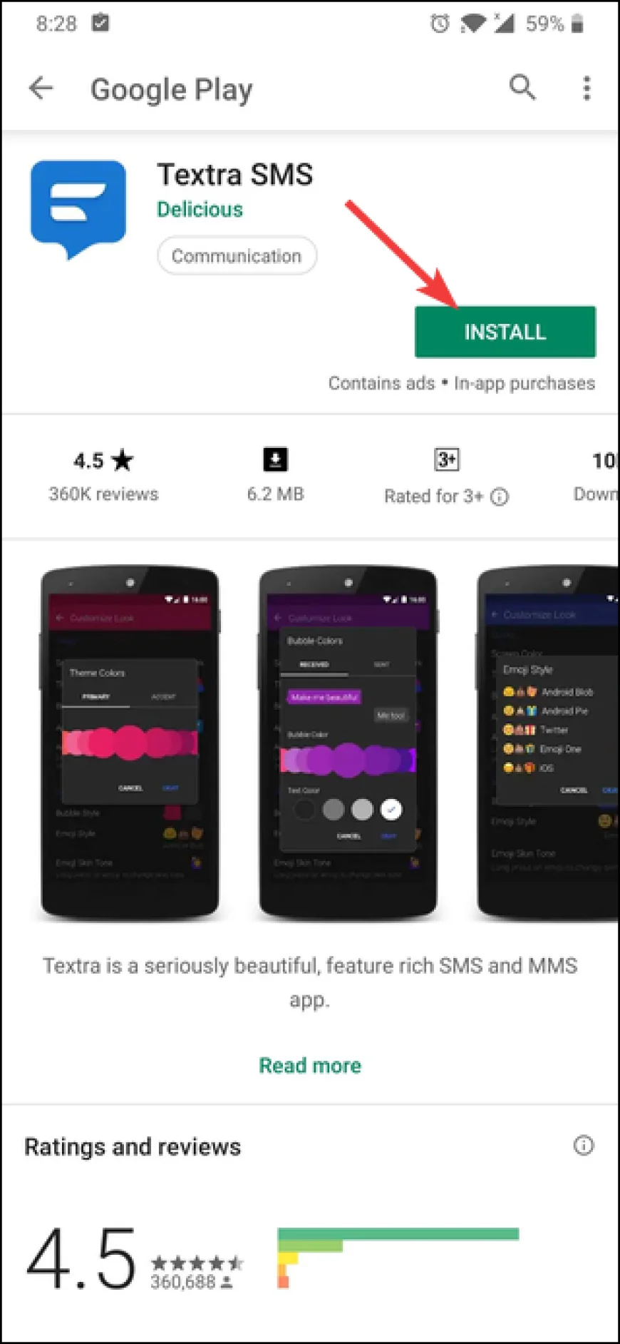 Cum modific aplicatia prestabilita pentru trimiterea de SMS-uri?